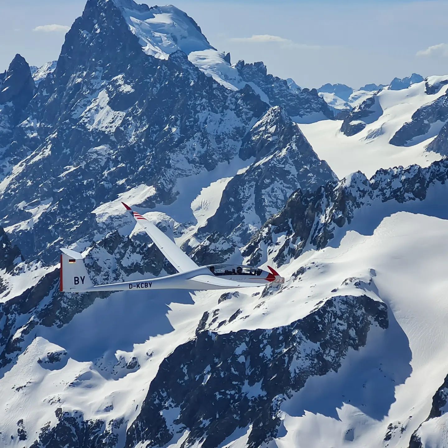 Duch die Ecrins und Richtung Monte Viso #segelfliegen #arcus #südfrankreich #segelflug #gliding #soaring